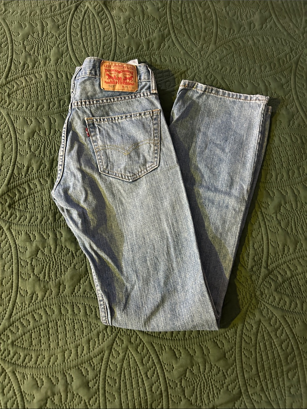 Levi's Men's Light Blue Straight Jeans - Picture 2 of 4